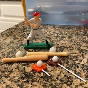 RARE ❤️‎ Vintage Baseball Cake Toppers